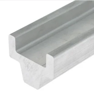 Profil en aluminium d'extrusion pour le conducteur Guide Rails Assembled de transport à la grande vitesse