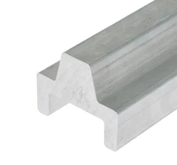 Profil en aluminium d'extrusion pour le conducteur Guide Rails Assembled de transport à la grande vitesse